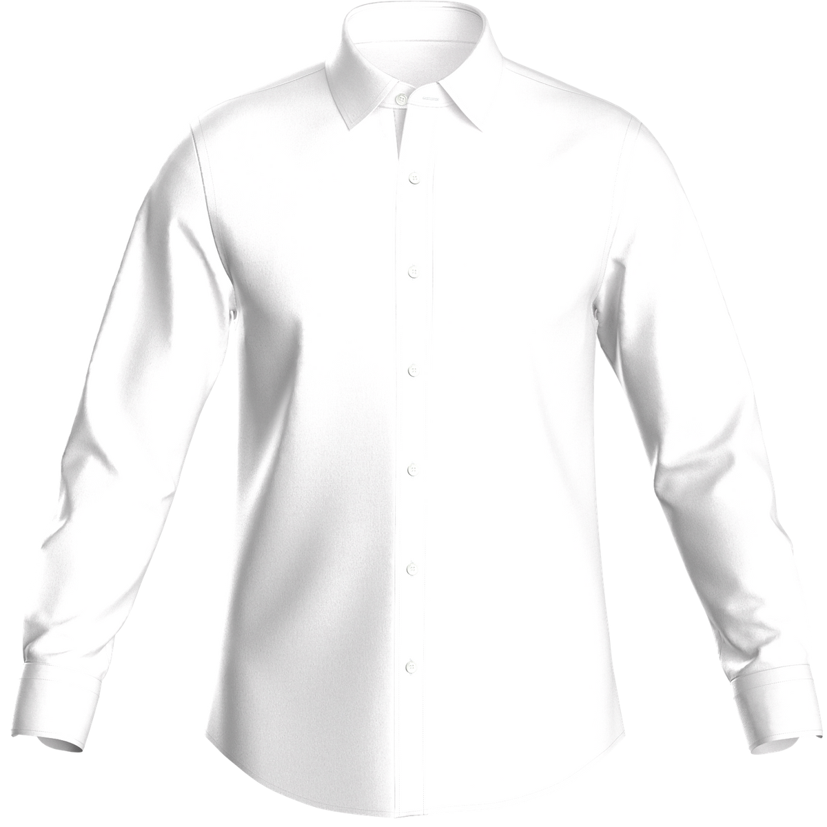 White Madison Stretch Poplin