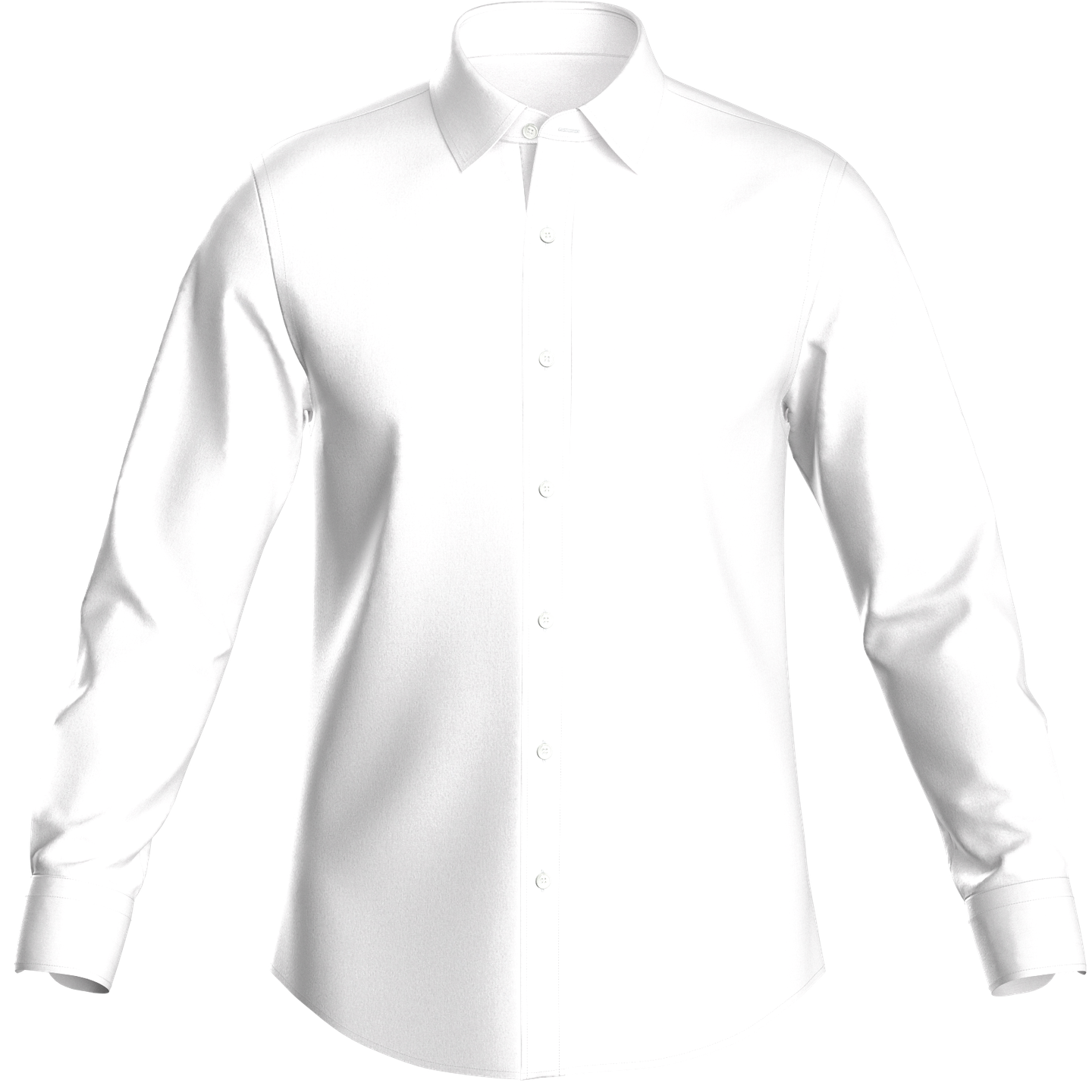 White Madison Stretch Poplin