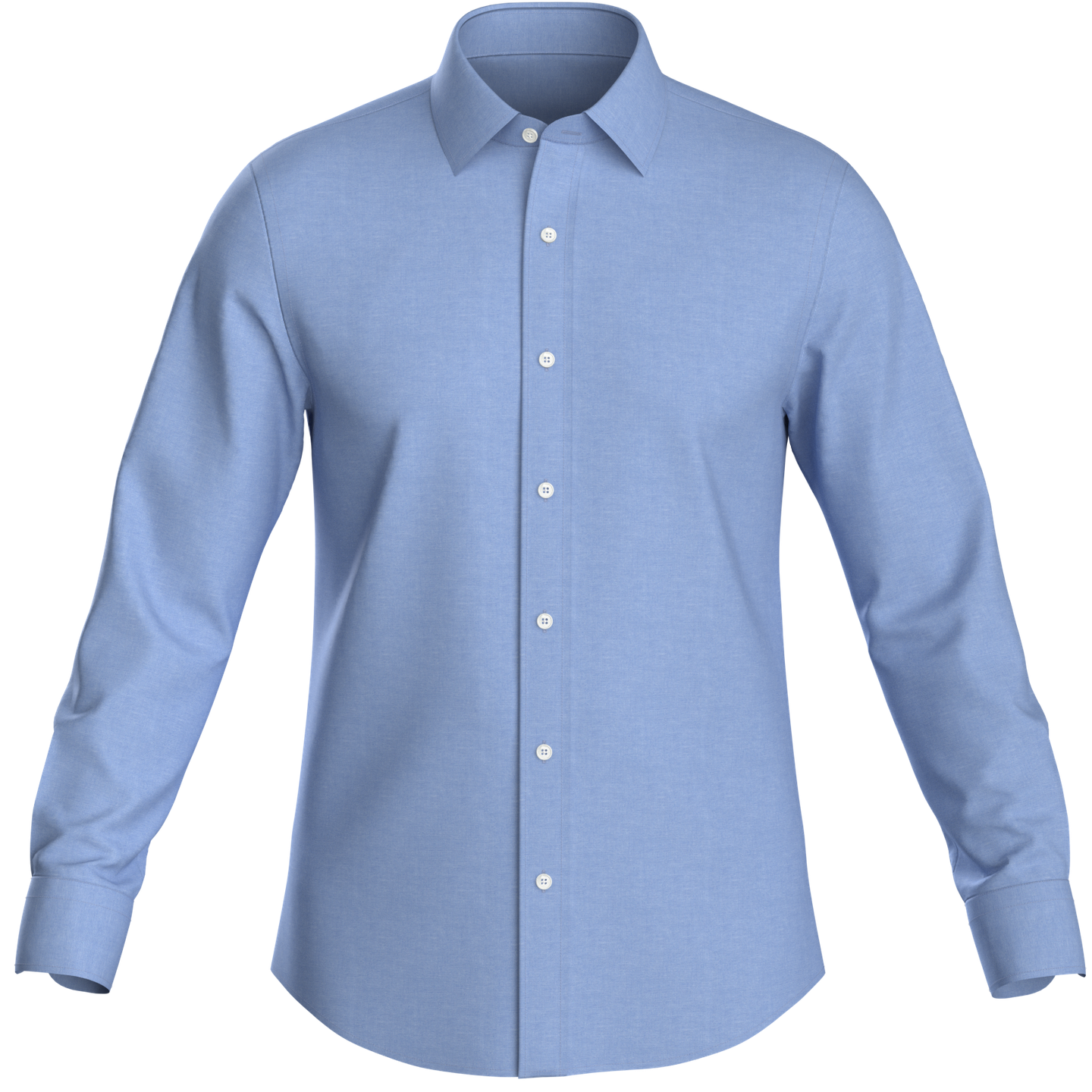 Custom Blue Oxford Service Shirt