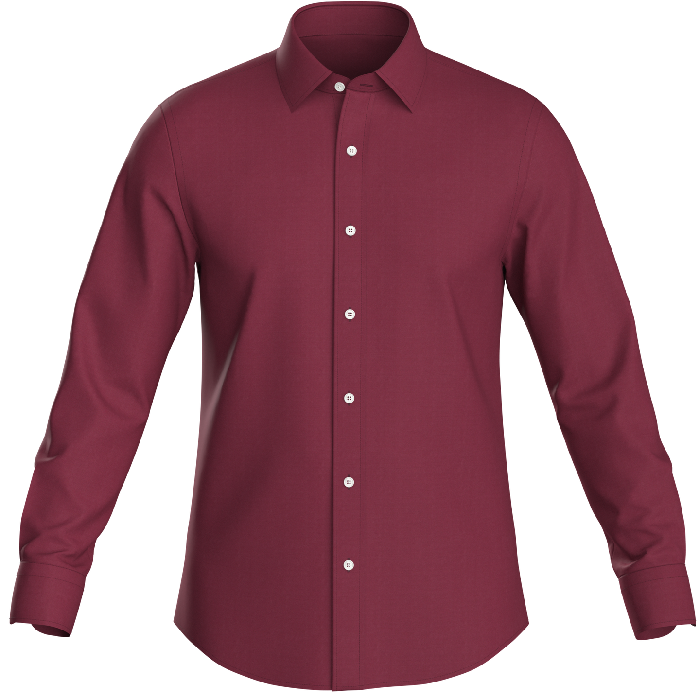 Custom Burgundy Oxford Shirt
