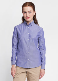 Navy Button Down F 1