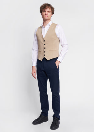 Cotton Vest Sand