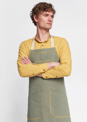 Tulsa Canvas Halter (Neck Strap) Bib Apron