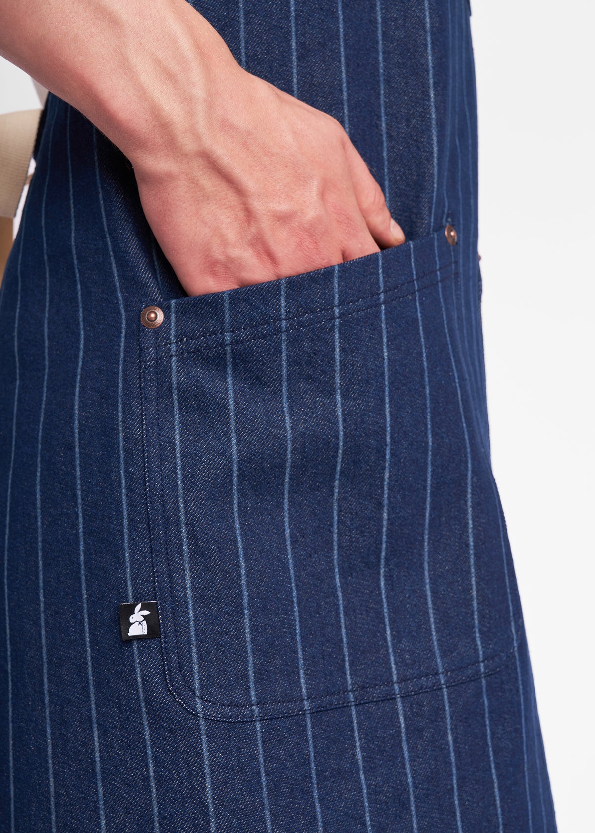 Oslo Halter Denim Apron