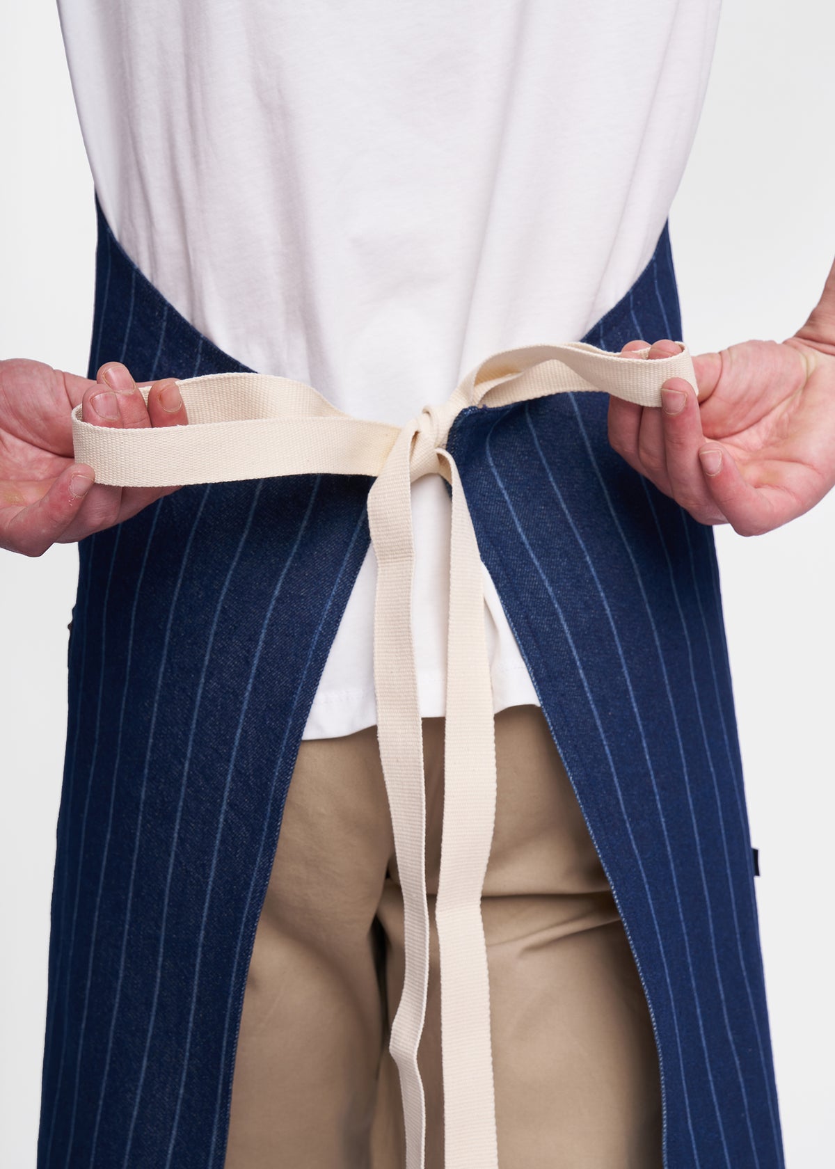 Oslo Halter Denim Apron