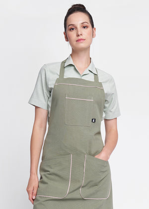 Tulsa Canvas Halter (Neck Strap) Bib Apron