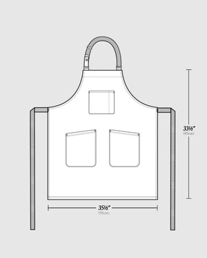 Copenhagen Cotton Canvas Halter (Neck Strap) Apron (Dark Gray)