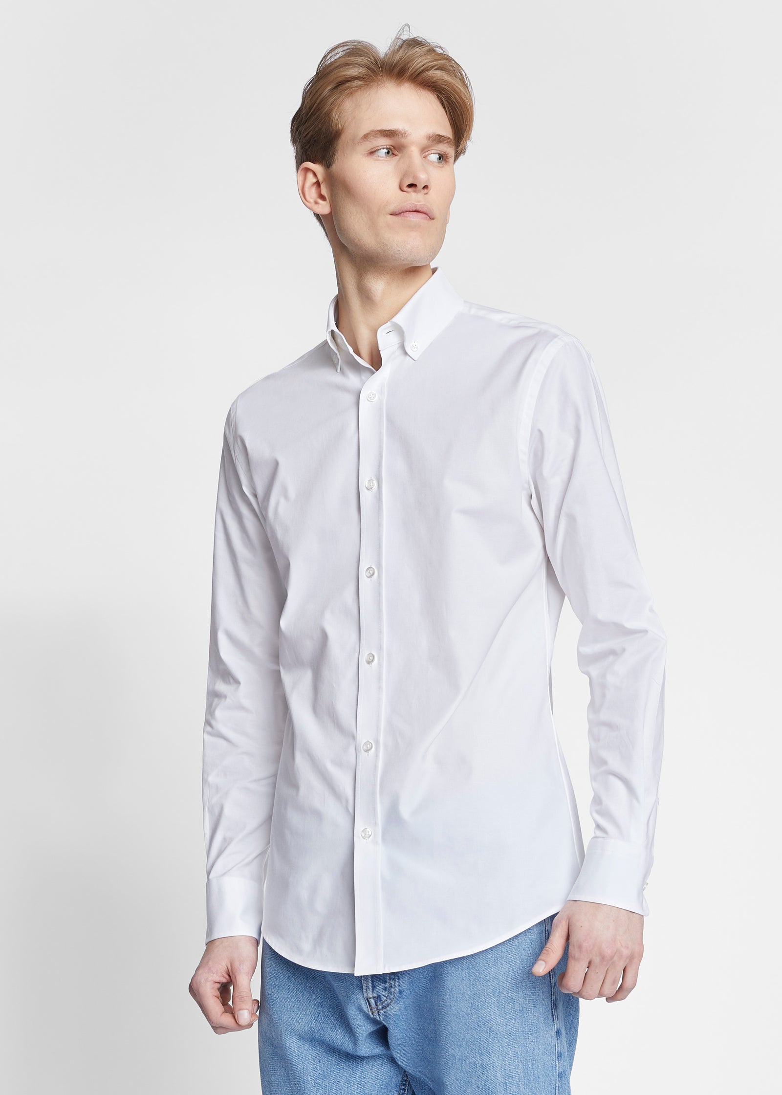 White Oxford Shirt Men's