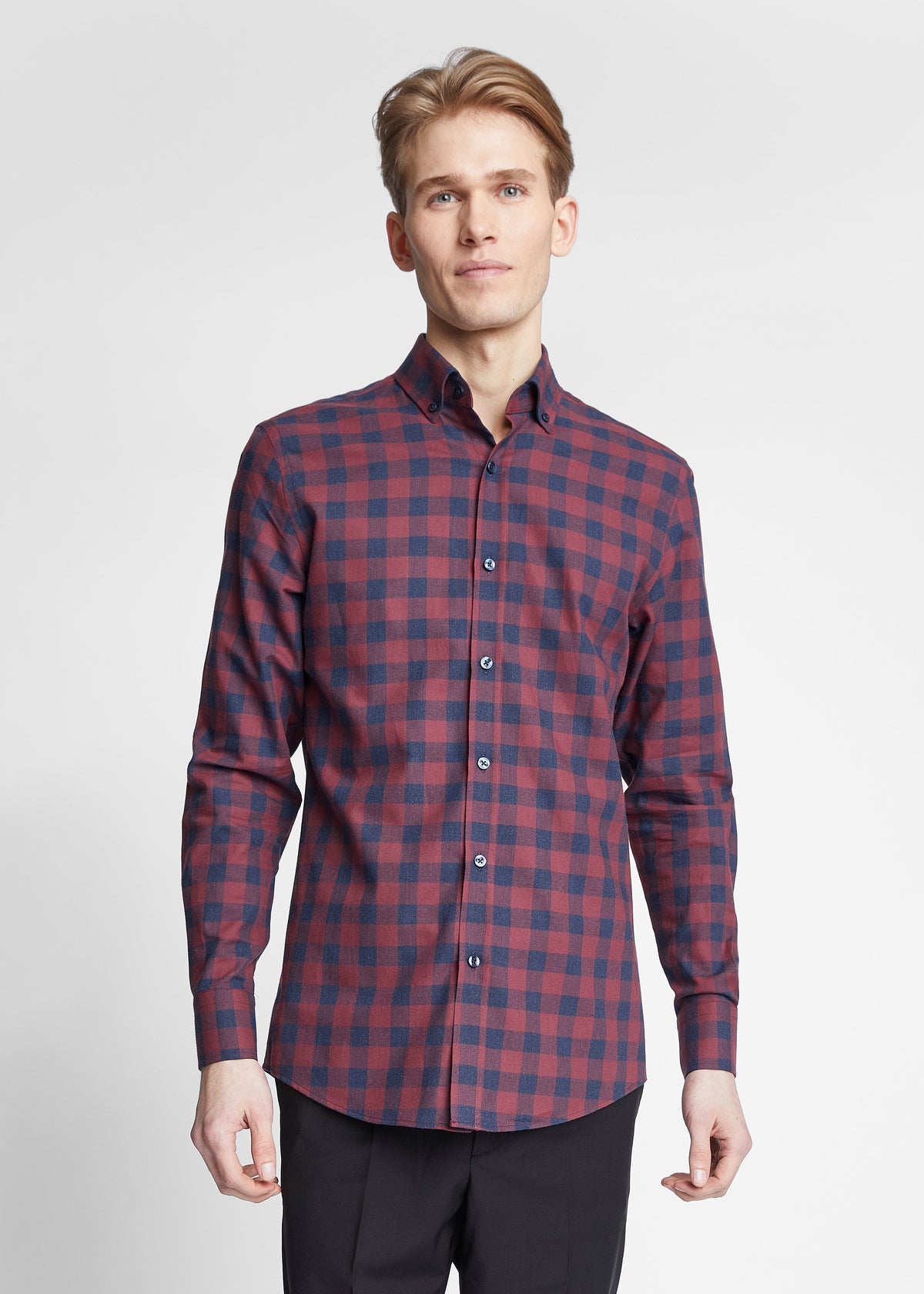 Buffalo Check Shirt Red & Navy