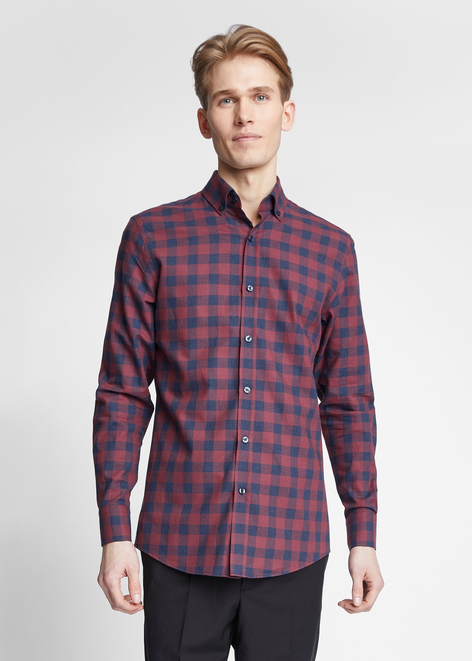 Buffalo Check Shirt Red & Navy