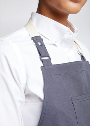 Copenhagen Cotton Canvas Halter (Neck Strap) Apron (Dark Gray)