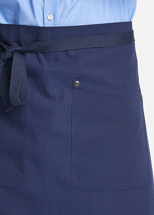 Copenhagen Cotton Canvas Waist Apron (Navy)