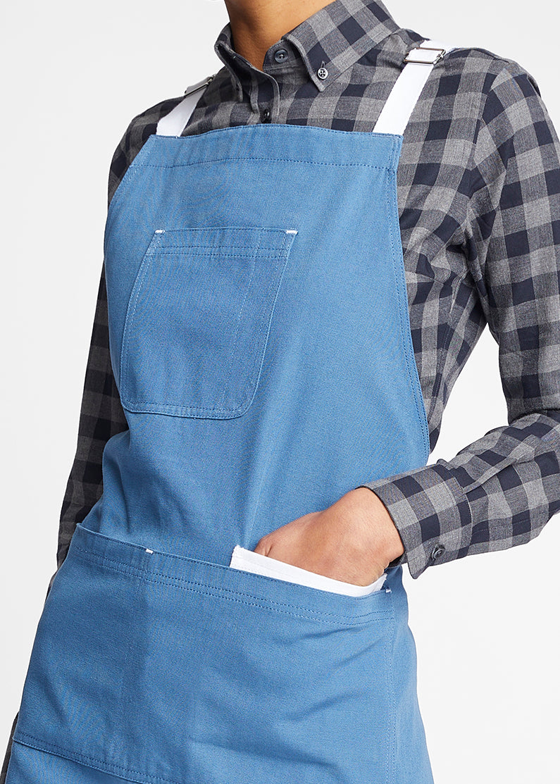 Denver Cotton Canvas Utility Cross-Back Bib Apron