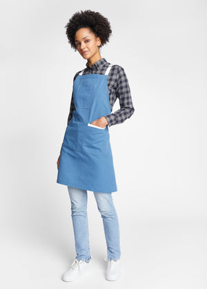 Denver Cotton Canvas Utility Cross-Back Bib Apron