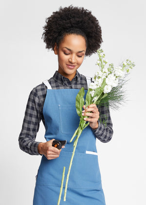 Denver Cotton Canvas Utility Cross-Back Bib Apron