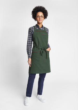 Austin Canvas Cross-Back Apron