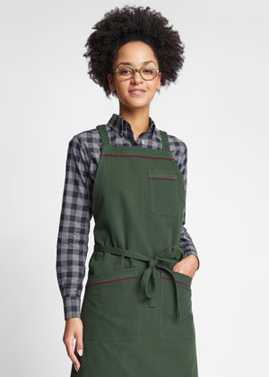 Austin Canvas Cross-Back Apron