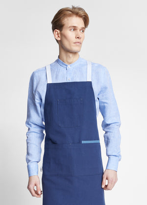 Denver Cotton Canvas Utility Cross-Back Bib Apron