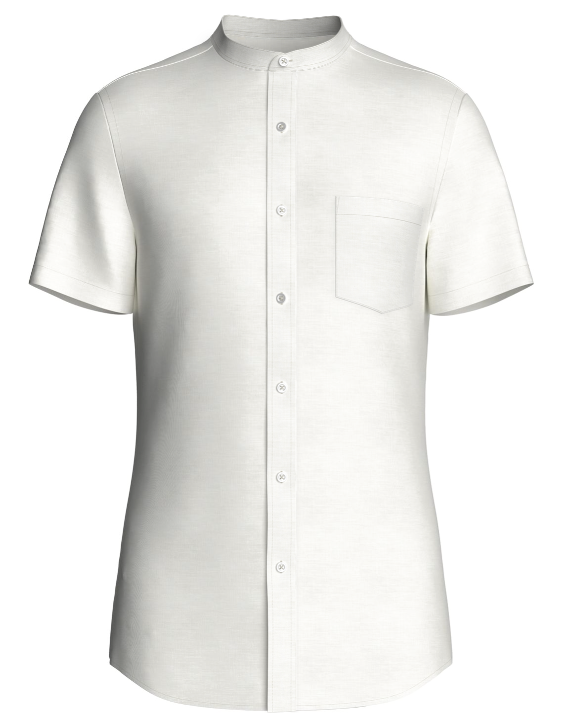 Custom Men's Light Cream Linen Shirt